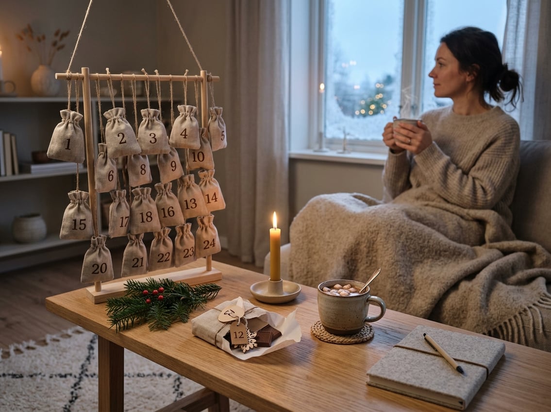 Når decemberdagen er lang kan kalendergaven skabe en rolig stund